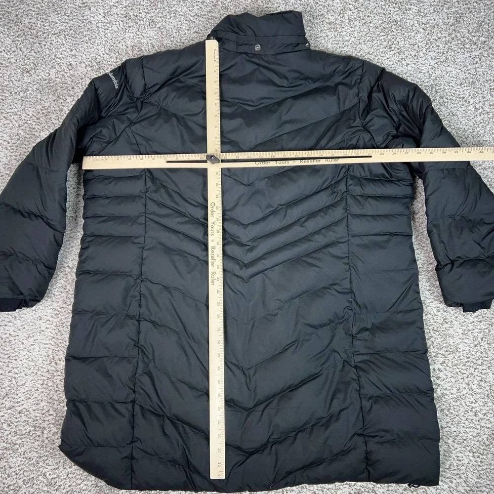 Columbia Coat Womens 3X Black Long Down Puffer Jacket Winter Outdoor Ski Parka